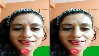 Horny Lankan Mama Shows Her Tits and Pussy On Video Call