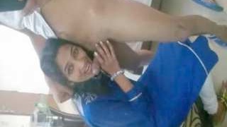 Simran, an Indian office girl from Punjabi descent, gives a sensual blowjob to her boss in a hotel