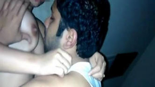 Indian wife's milky breasts eagerly sucked by her brother-in-law