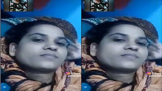Sexy Desi Indian shows her tits part 1