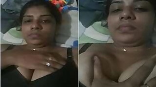 Desi Bhabhi on camera with boobs
