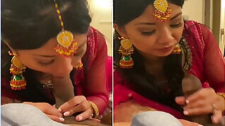NRI Punjabi Girl Gives Blowjob