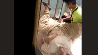 Boyfriend's surprise catching girl's self-pleasure session