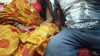 Indian aunt's intimate moment with nephew in hidden room