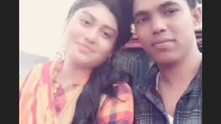 Intimate honeymoon captured on mobile media