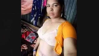 Elderly aunt in attire